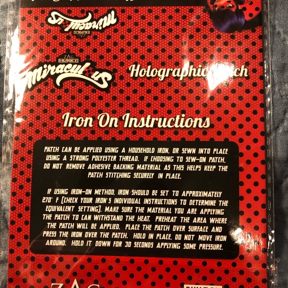 Miraculous Ladybug iron on patch - Picture 2 of 2